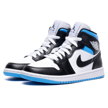 AIR JORDAN 1 MID 'BLACK UNIVERSITY BLUE' - Hype Locker UK