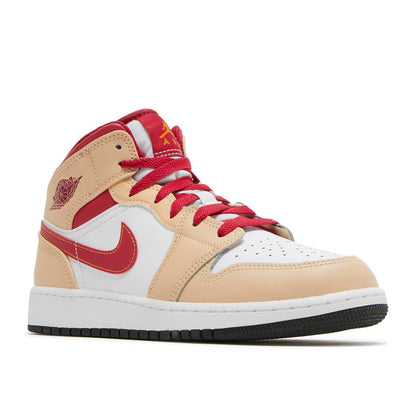 AIR JORDAN 1 MID 'LIGHT CURRY CARDINAL' - Hype Locker UK