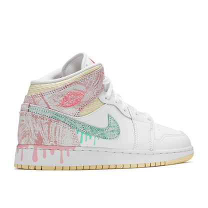 AIR JORDAN 1 MID 'PAINT DRIP' (GS) - Hype Locker UK