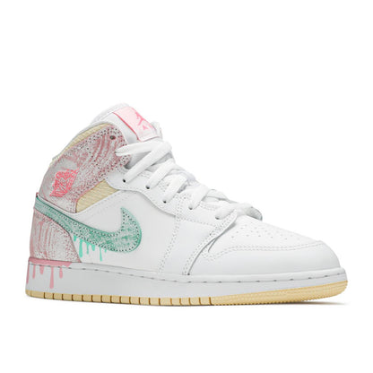 AIR JORDAN 1 MID 'PAINT DRIP' (GS) - Hype Locker UK