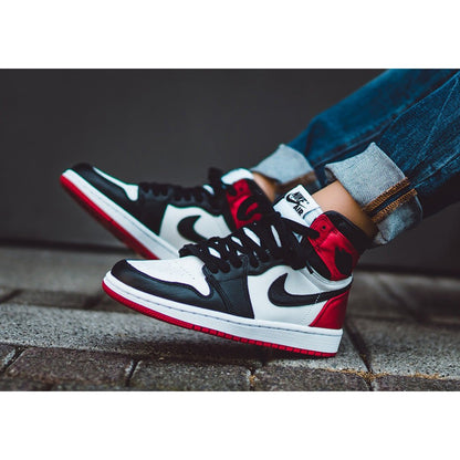 AIR JORDAN 1 RETRO HIGH 'SATIN BLACK TOE' - Hype Locker UK