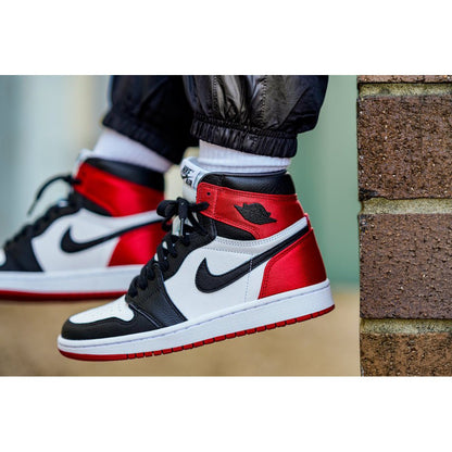 AIR JORDAN 1 RETRO HIGH 'SATIN BLACK TOE' - Hype Locker UK