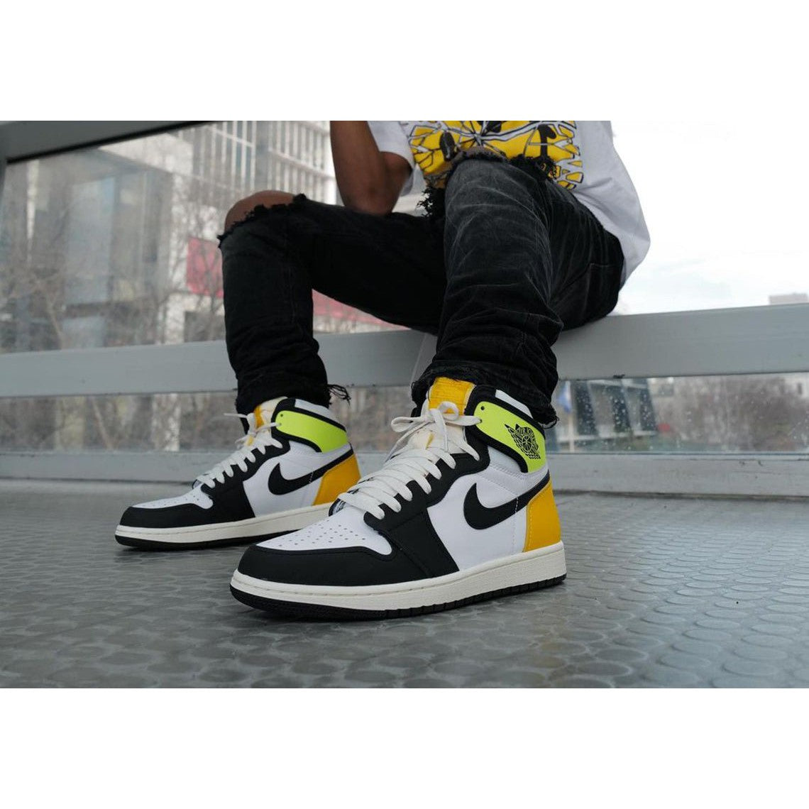 Nike Air Jordan Volt Gold Jordan 1s Mix Nike Air Jordan Retro High