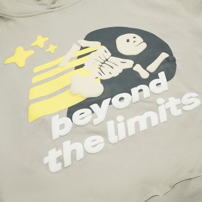 BROKEN PLANET 'BEYOND THE LIMITS' STONE GREY HOODIE - Hype Locker UK