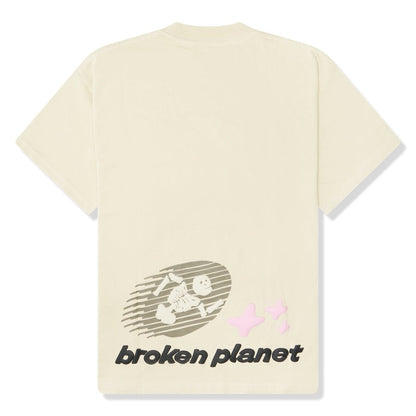 BROKEN PLANET 'COSMIC SPEED' BONE WHITE T-SHIRT - Hype Locker UK