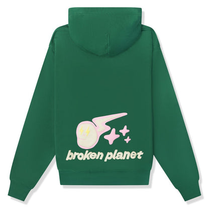 BROKEN PLANET 'SPEED OF LIGHT' MALACHITE GREEN HOODIE - Hype Locker UK