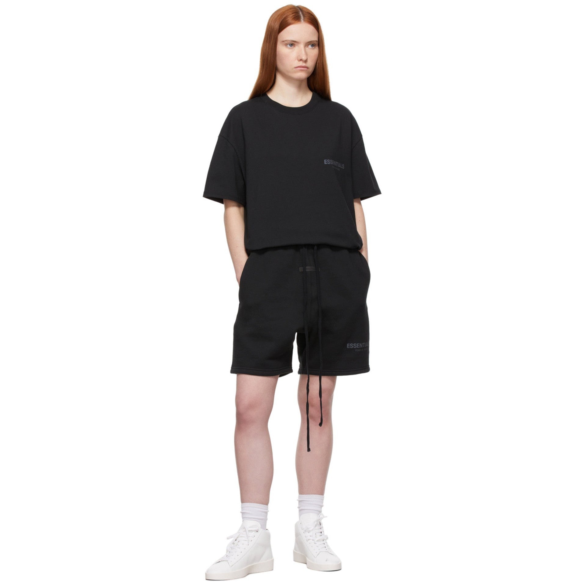 FEAR OF GOD ESSENTIALS BLACK CORE COLLECTION SHORT SET - Hype Locker UK