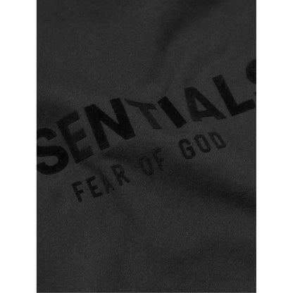 FEAR OF GOD ESSENTIALS BLACK / STRETCH LIMO HOODIE (SS22) - Hype Locker UK