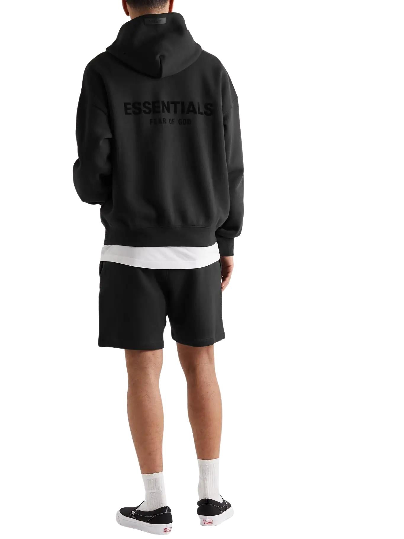 NEW Fear of God Essentials Core Stretch Limo Black Hoodie SS22 Size Large  (L)