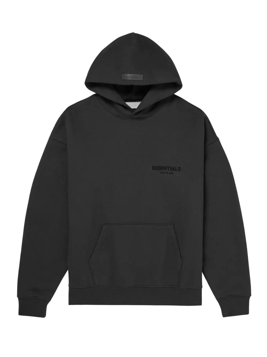 Fear of God ESSENTIALS - Black / Stretch Limo Hoodie (SS22) | Hype ...