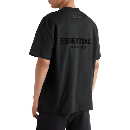 FEAR OF GOD ESSENTIALS BLACK / STRETCH LIMO T-SHIRT (SS22) - Hype Locker UK