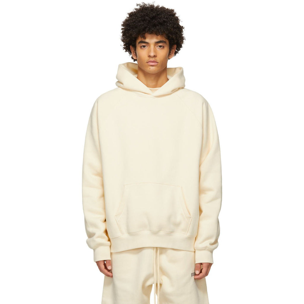 Fear of God ESSENTIALS - Buttercream Back Logo Hoodie (SS21) | Hype ...