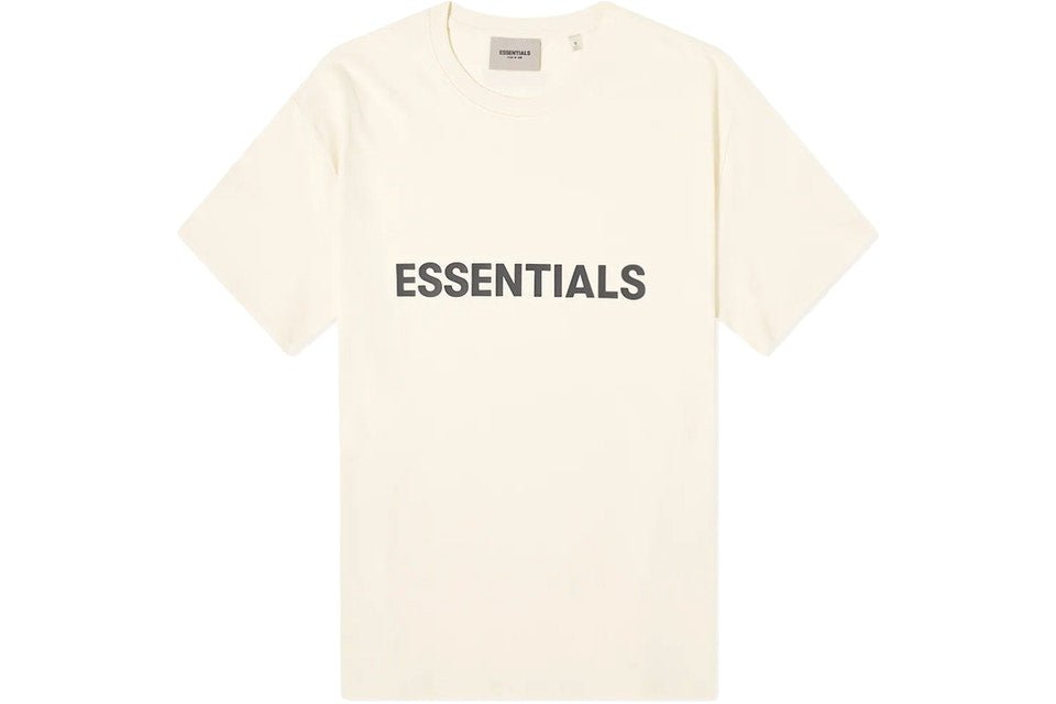 FEAR OF GOD ESSENTIALS BUTTERCREAM FRONT LOGO T-SHIRT - Hype Locker UK