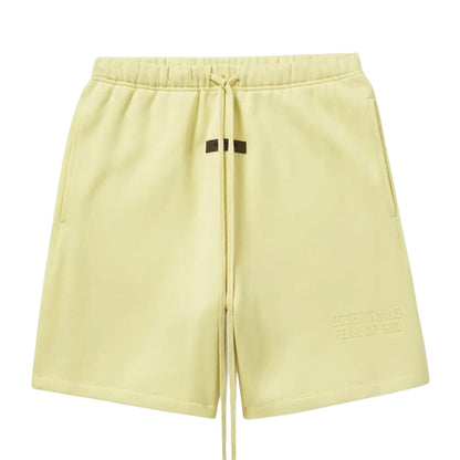 FEAR OF GOD ESSENTIALS CANARY SHORT SET (FW22) - Hype Locker UK