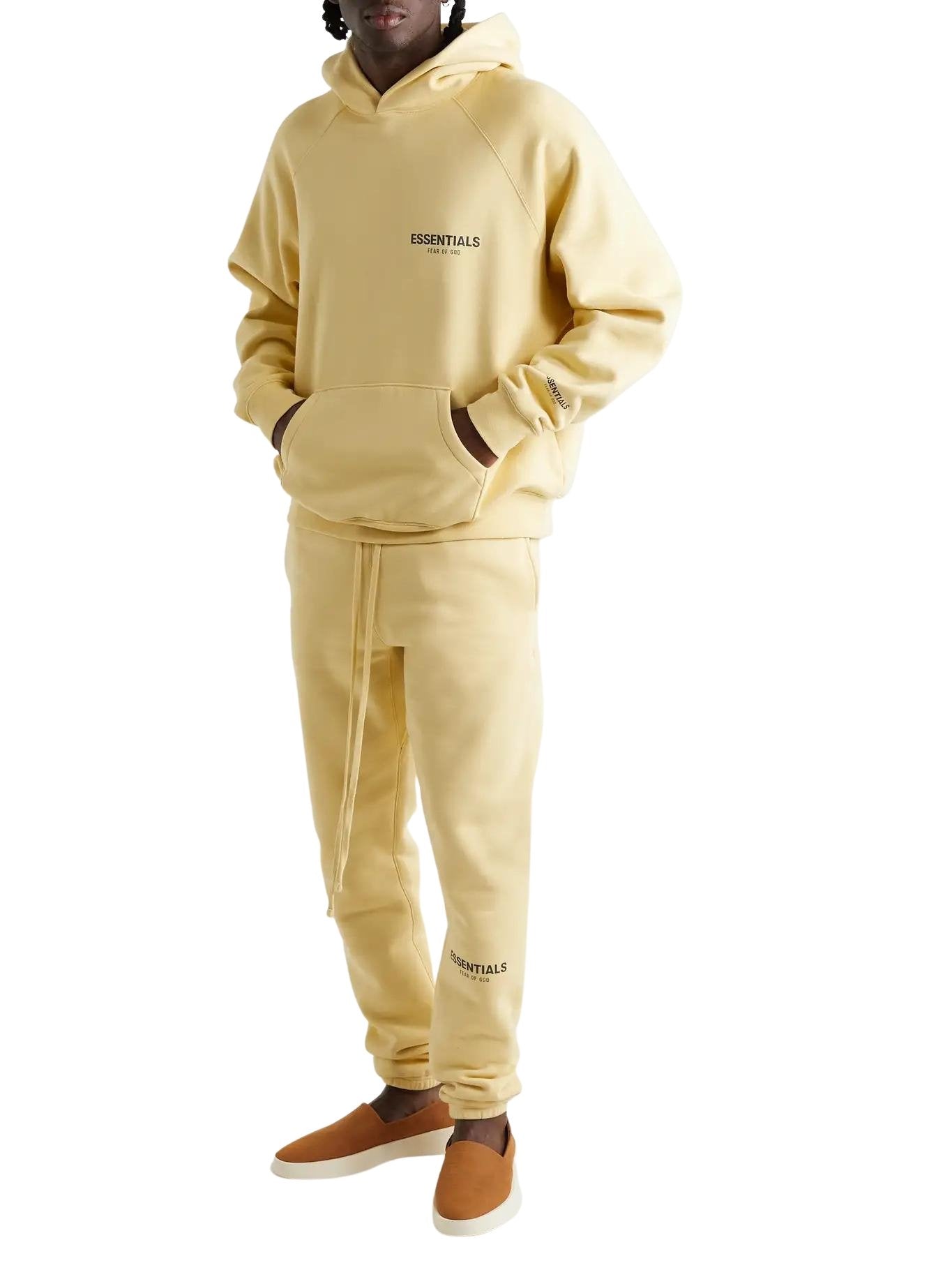 FEAR OF GOD ESSENTIALS CREAM CORE COLLECTION FULL TRACKSUIT - Hype Locker UK