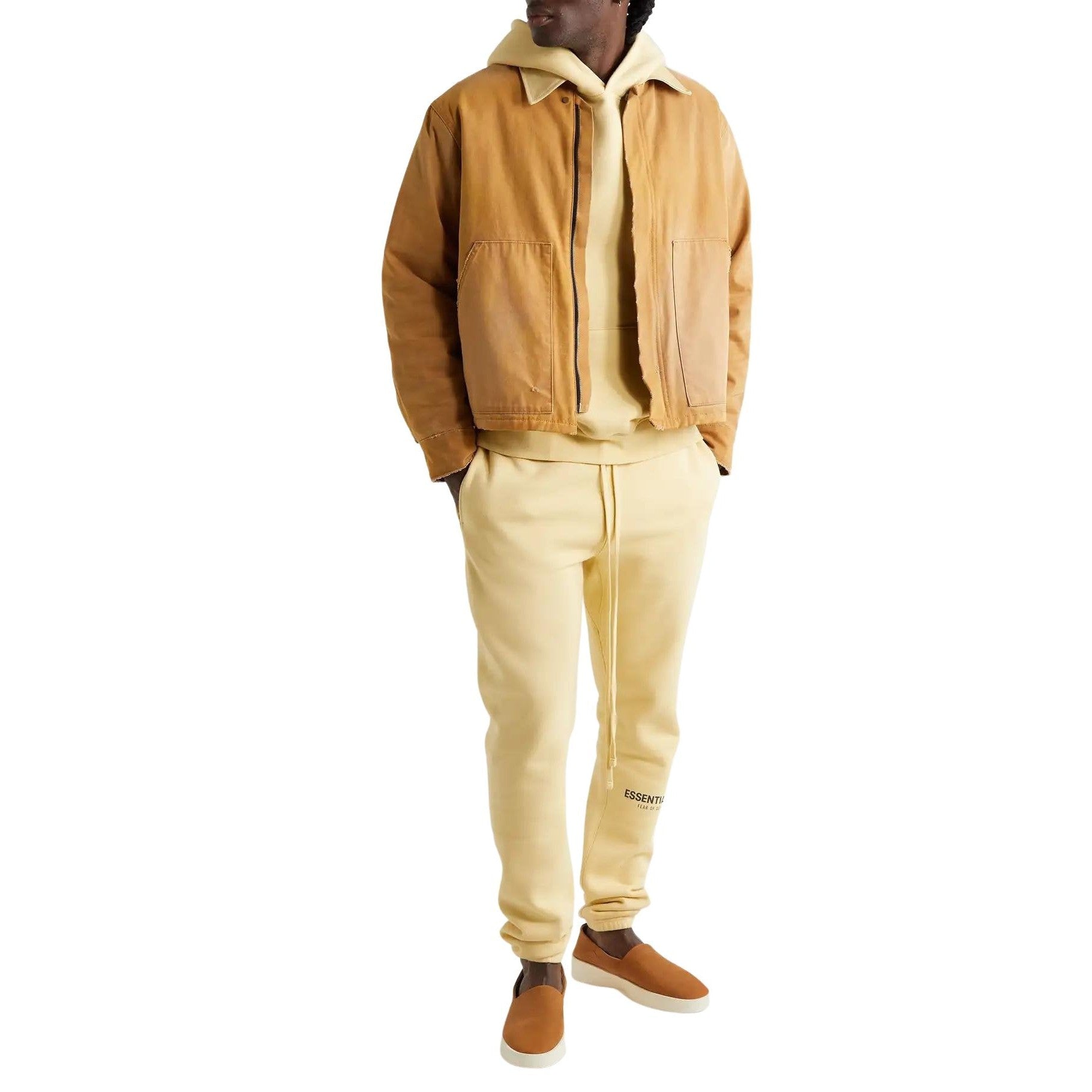 FEAR OF GOD ESSENTIALS CREAM CORE COLLECTION SWEATPANTS - Hype Locker UK