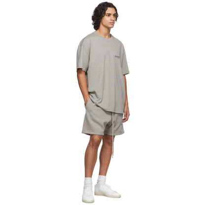 FEAR OF GOD ESSENTIALS HEATHER OATMEAL CORE COLLECTION SHORT SET - Hype Locker UK