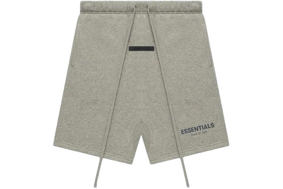 FEAR OF GOD ESSENTIALS HEATHER OATMEAL CORE COLLECTION SHORTS - Hype Locker UK