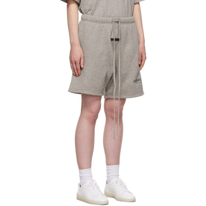 FEAR OF GOD ESSENTIALS HEATHER OATMEAL CORE COLLECTION SHORTS - Hype Locker UK