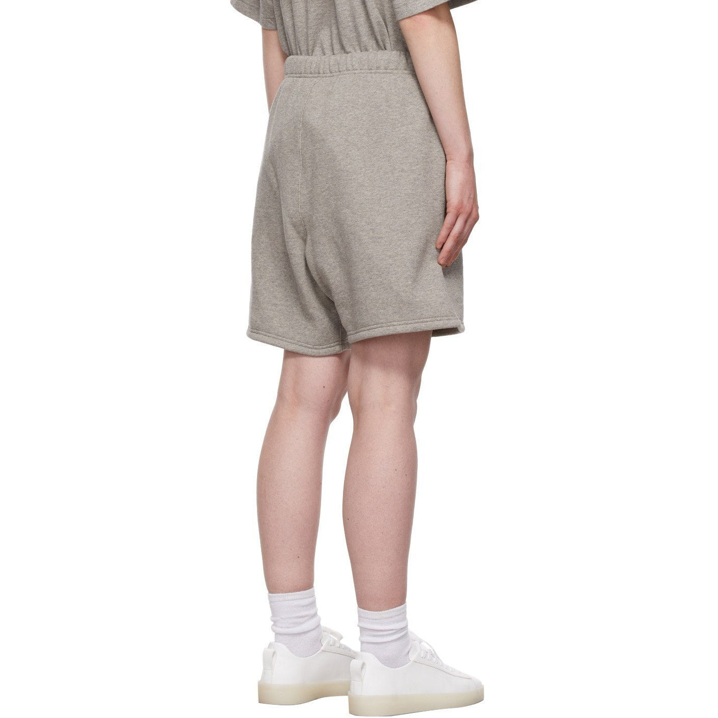 FEAR OF GOD ESSENTIALS HEATHER OATMEAL CORE COLLECTION SHORTS - Hype Locker UK