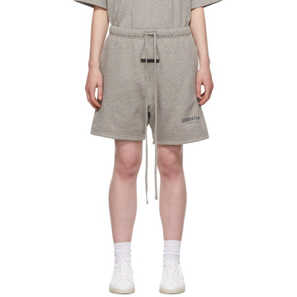 FEAR OF GOD ESSENTIALS HEATHER OATMEAL CORE COLLECTION SHORTS - Hype Locker UK
