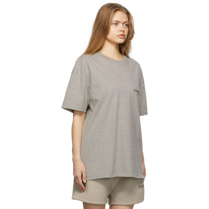 FEAR OF GOD ESSENTIALS HEATHER OATMEAL CORE COLLECTION T-SHIRT - Hype Locker UK