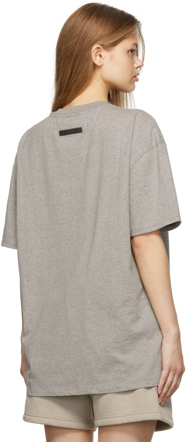 FEAR OF GOD ESSENTIALS HEATHER OATMEAL CORE COLLECTION T-SHIRT - Hype Locker UK