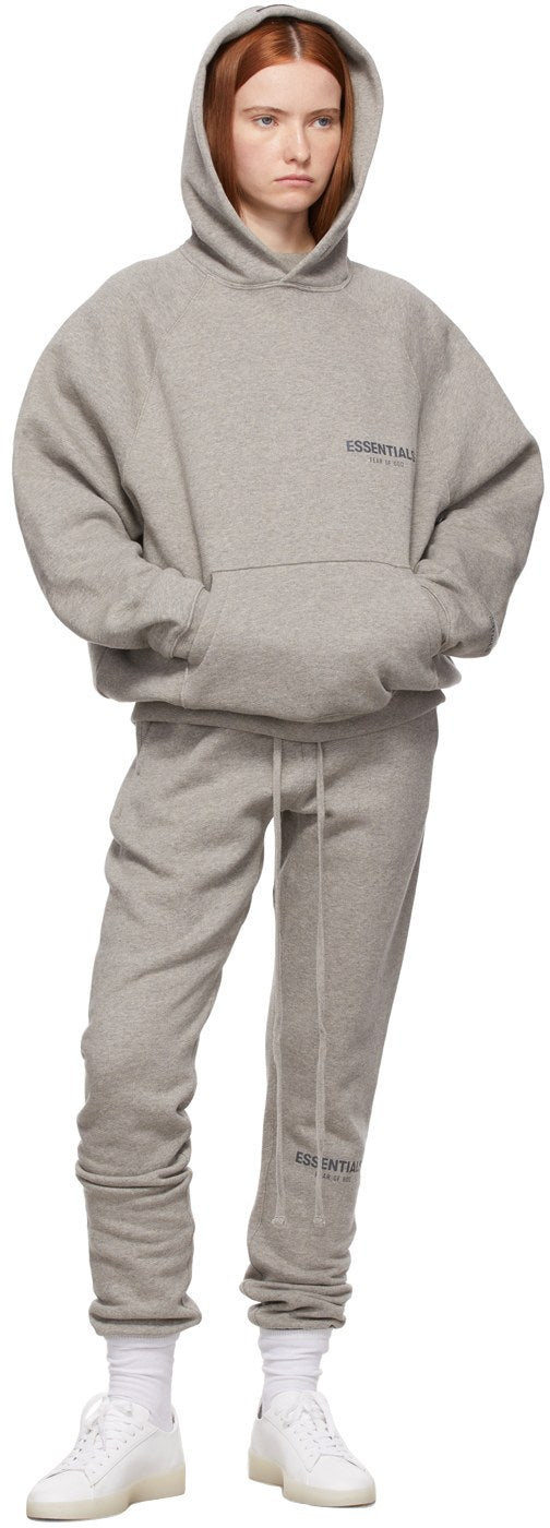 FEAR OF GOD ESSENTIALS HEATHER OATMEAL CORE COLLECTION TRACKSUIT - Hype Locker UK
