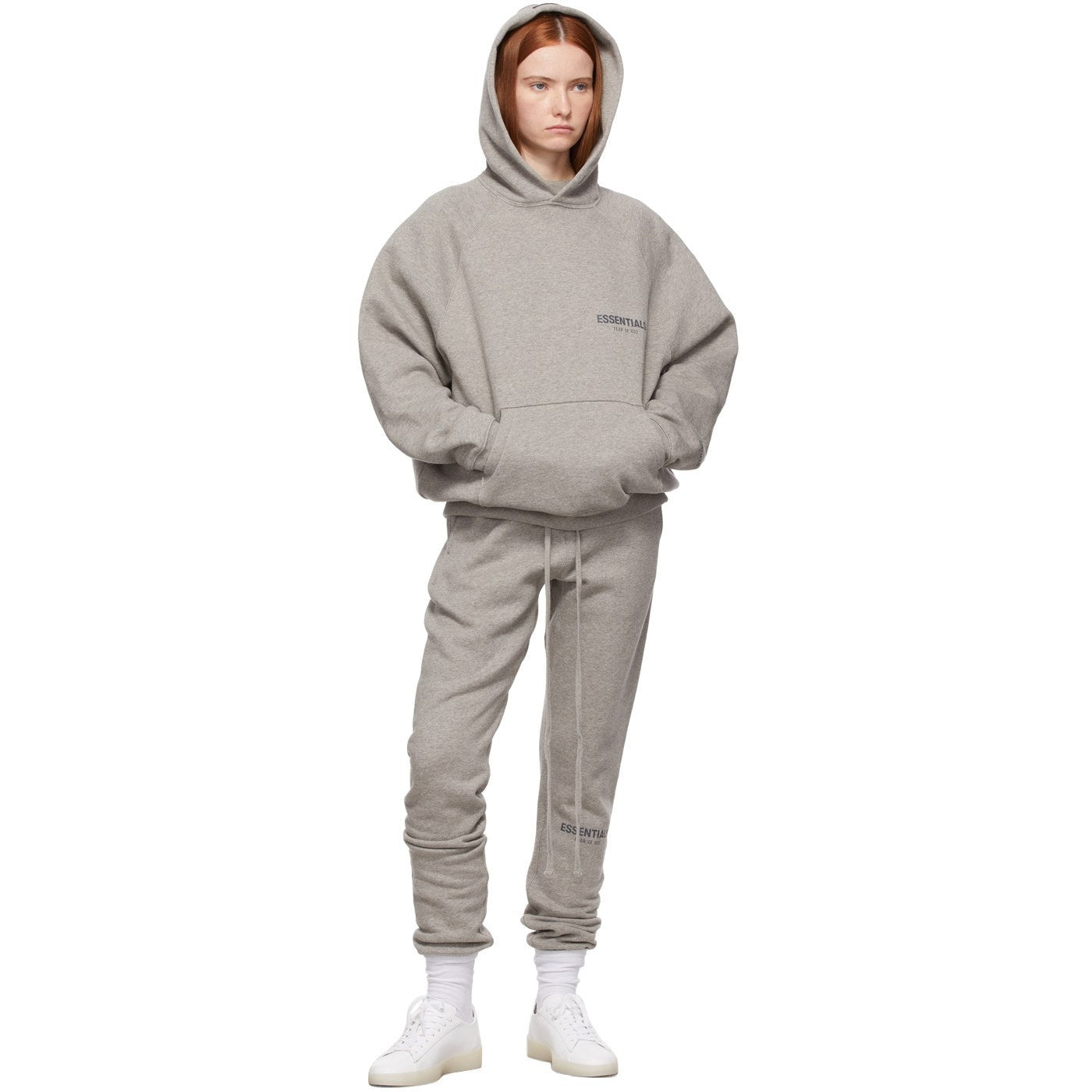 FEAR OF GOD ESSENTIALS HEATHER OATMEAL CORE COLLECTION TRACKSUIT - Hype Locker UK