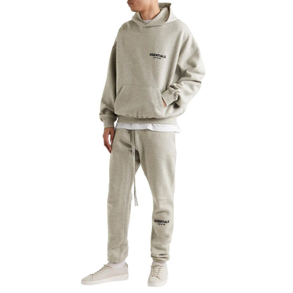 FEAR OF GOD ESSENTIALS HEATHER OATMEAL HOODIE (SS22) - Hype Locker UK