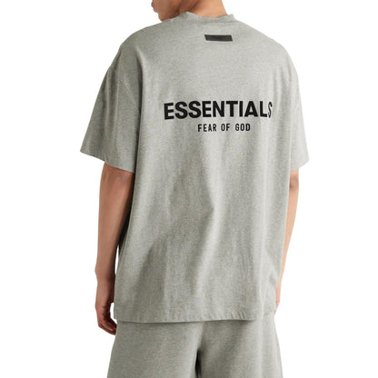 FEAR OF GOD ESSENTIALS HEATHER OATMEAL T-SHIRT (SS22) - Hype Locker UK