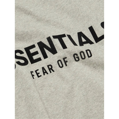 FEAR OF GOD ESSENTIALS HEATHER OATMEAL T-SHIRT (SS22) - Hype Locker UK