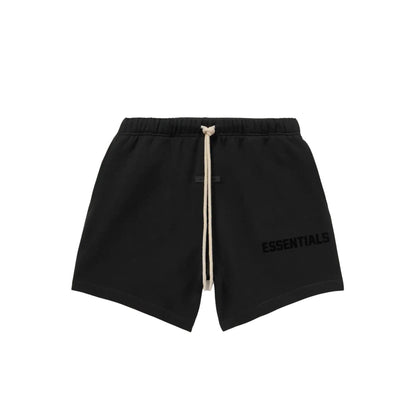 FEAR OF GOD ESSENTIALS JET BLACK SHORT SET - Hype Locker UK