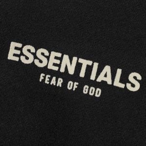 FEAR OF GOD ESSENTIALS KIDS BLACK / STRETCH LIMO HOODIE (SS22) - Hype Locker UK
