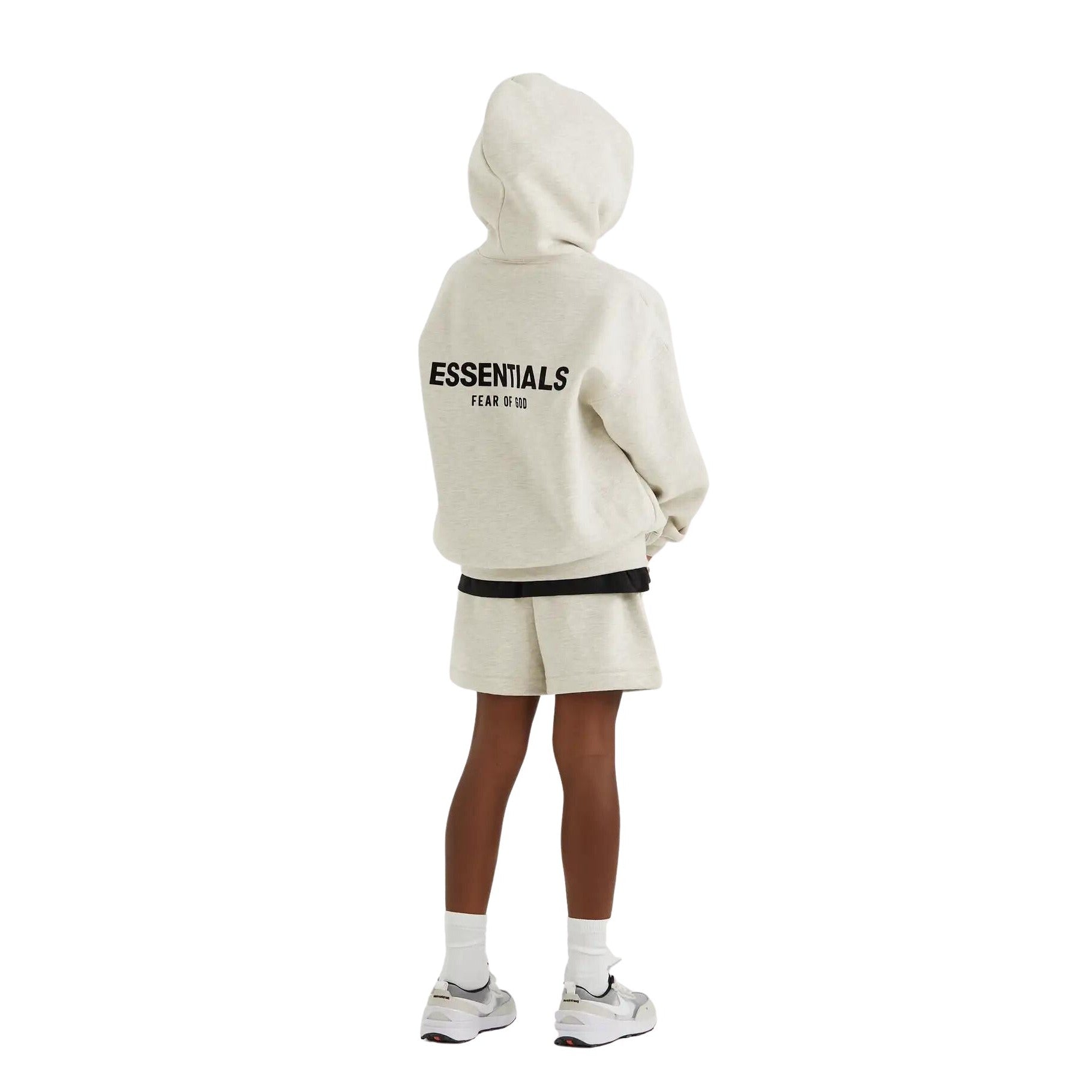 Fear of God ESSENTIALS Kids Light Heather Oatmeal Hoodie (SS22