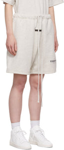 FEAR OF GOD ESSENTIALS LIGHT HEATHER OATMEAL CORE COLLECTION SHORTS - Hype Locker UK