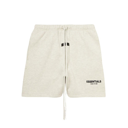 FEAR OF GOD ESSENTIALS LIGHT HEATHER OATMEAL SHORT SET (SS22) - Hype Locker UK