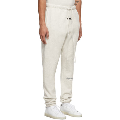 FEAR OF GOD ESSENTIALS LIGHT HEATHER OATMEAL SWEATPANTS - Hype Locker UK