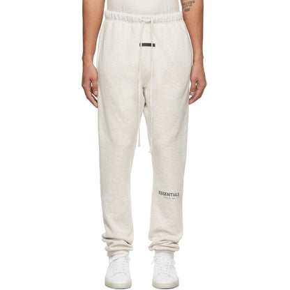 FEAR OF GOD ESSENTIALS LIGHT HEATHER OATMEAL SWEATPANTS - Hype Locker UK