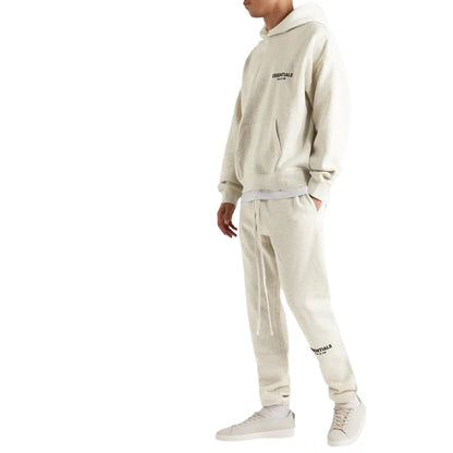 FEAR OF GOD ESSENTIALS LIGHT HEATHER OATMEAL SWEATPANTS (SS22) - Hype Locker UK