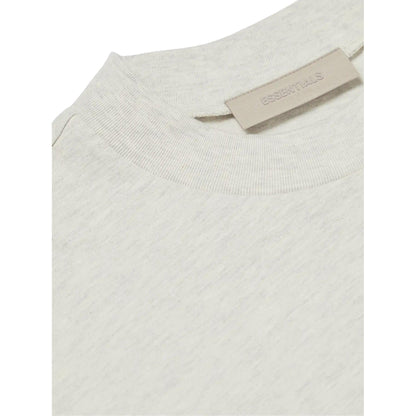 FEAR OF GOD ESSENTIALS LIGHT HEATHER OATMEAL T-SHIRT (SS22) - Hype Locker UK