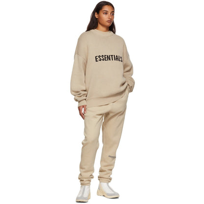 FEAR OF GOD ESSENTIALS LINEN KNIT SWEATSHIRT - Hype Locker UK