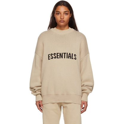 FEAR OF GOD ESSENTIALS LINEN KNIT SWEATSHIRT - Hype Locker UK