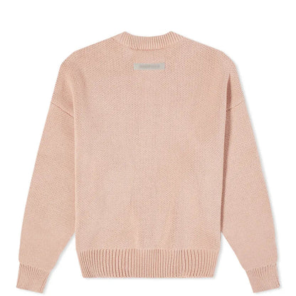 FEAR OF GOD ESSENTIALS MATTE BLUSH / PINK KNIT SWEATSHIRT KIDS - Hype Locker UK