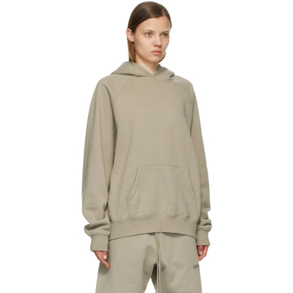 FEAR OF GOD ESSENTIALS MOSS BACK LOGO HOODIE (SS21) - Hype Locker UK