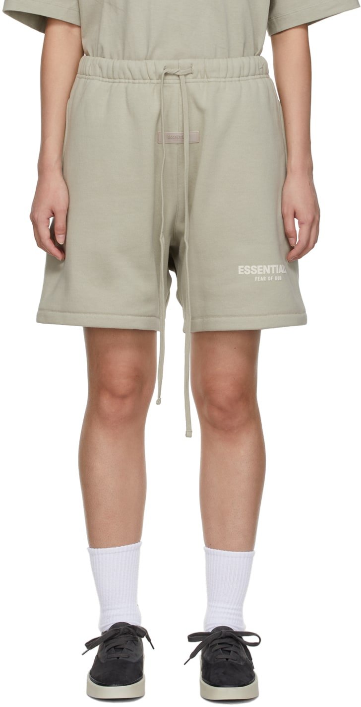 FEAR OF GOD ESSENTIALS SEAFOAM SHORTS - Hype Locker UK