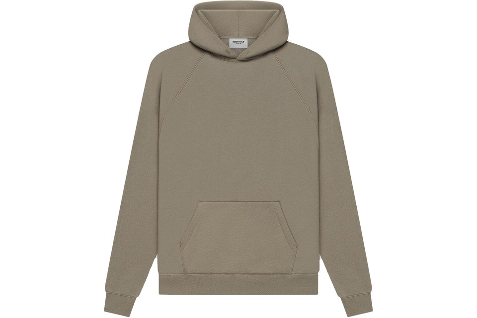 FEAR OF GOD ESSENTIALS TAUPE BACK LOGO HOODIE (SS21) - Hype Locker UK