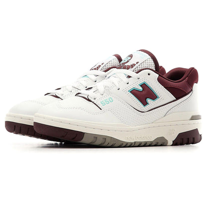 NEW BALANCE 550 BURGUNDY TURQUOISE - Hype Locker UK