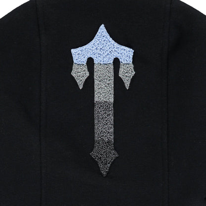 TRAPSTAR CHENILLE DECODED 2.0 HOODED TRACKSUIT - BLACK / ICE BLUE - Hype Locker UK