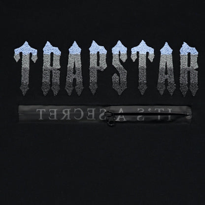 TRAPSTAR CHENILLE DECODED 2.0 HOODED TRACKSUIT - BLACK / ICE BLUE - Hype Locker UK